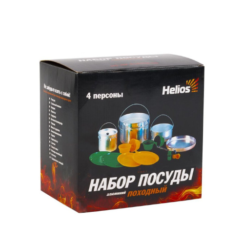 Набор туристической посуды Helios алюминий HS-NP 010048-00 фото 4